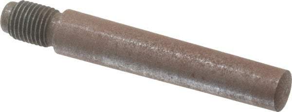 Value Collection - Size 8, 0.49" Large End Diam, Uncoated Steel 7/16-20 Threaded Taper Pin - Grade C-12L14, 2-1/2 Pin Length - Eagle Tool & Supply