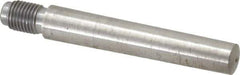 Value Collection - Size 8, 0.49" Large End Diam, Uncoated Steel 7/16-20 Threaded Taper Pin - Grade C-12L14, 2-3/4 Pin Length - Eagle Tool & Supply
