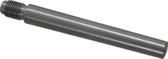 Value Collection - Size 8, 0.49" Large End Diam, Uncoated Steel 7/16-20 Threaded Taper Pin - Grade C-12L14, 3-1/2 Pin Length - Eagle Tool & Supply