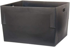 Bayhead Products - Gray Polyethylene Tote Container - Nesting, 26" Long x 22" Wide x 17" High - Eagle Tool & Supply