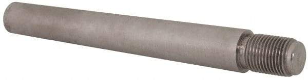Value Collection - Size 10, 0.704" Large End Diam, Uncoated Steel 5/8-18 Threaded Taper Pin - Grade C-12L14, 5 Pin Length - Eagle Tool & Supply
