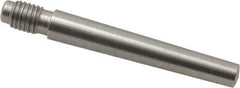 Value Collection - Size 4, 0.248" Large End Diam, Passivated Stainless Steel 1/4-28 Threaded Taper Pin - Grade 303, 18-8, 1-1/2 Pin Length - Eagle Tool & Supply