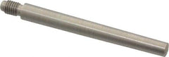 Value Collection - Size 5, 0.287" Large End Diam, Passivated Stainless Steel 1/4-28 Threaded Taper Pin - Grade 303, 18-8, 2-1/2 Pin Length - Eagle Tool & Supply