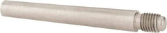 Value Collection - Size 6, 0.339" Large End Diam, Passivated Stainless Steel 5/16-24 Threaded Taper Pin - Grade 303, 18-8, 2-1/2 Pin Length - Eagle Tool & Supply