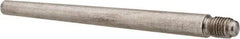 Value Collection - Size 6, 0.339" Large End Diam, Passivated Stainless Steel 5/16-24 Threaded Taper Pin - Grade 303, 18-8, 4 Pin Length - Eagle Tool & Supply