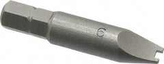 Value Collection - #6 Spanner Screwdriver Bit - 1-1/2" OAL - Eagle Tool & Supply