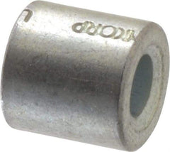 Electro Hardware - 0.116" ID x 1/4" OD, #4 Screw, Grade 2 Steel Female Unthreaded Circuit Board Spacer - Round Body, Zinc-Plated Finish, 1/4" OAL - Eagle Tool & Supply