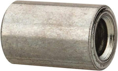 Electro Hardware - 0.141" ID x 1/4" OD, #6 Screw, Grade 2 Steel Female Unthreaded Circuit Board Spacer - Round Body, Zinc-Plated Finish, 3/8" OAL - Eagle Tool & Supply