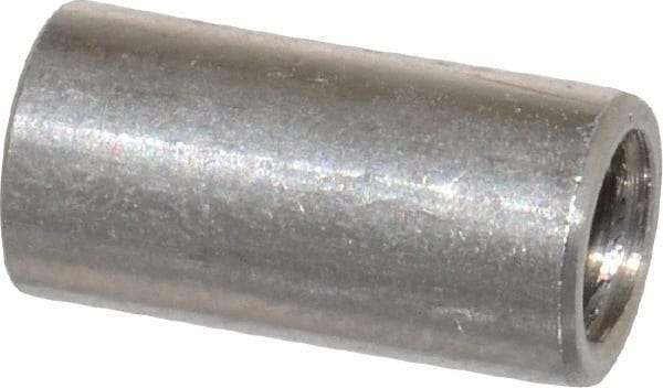 Electro Hardware - #10-32, 1/2" OAL, Stainless Steel Round Fully Threaded Female Circuit Board Standoffs - 1" Thread Depth, 1/2" Body Length, Bright Finish - Eagle Tool & Supply