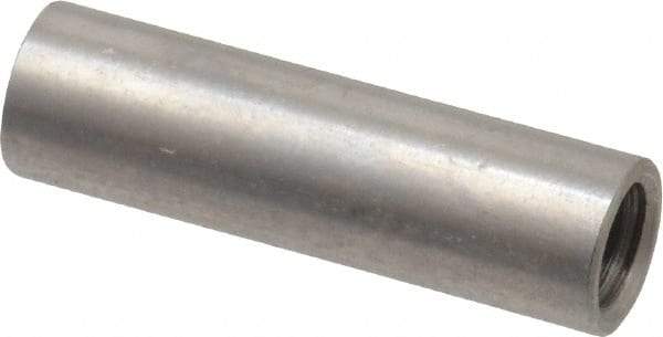 Electro Hardware - #10-32, 7/8" OAL, Stainless Steel Round Fully Threaded Female Circuit Board Standoffs - 1" Thread Depth, 7/8" Body Length, Bright Finish - Eagle Tool & Supply