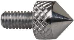 Mitutoyo - M2.5x0.45, 5mm Ball Diam, Carbide 90 ° Conical Contact Point - 5mm Contact Point Length, Use with AGD 1,2,3,4 - Eagle Tool & Supply