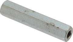 Electro Hardware - #6-32, 1-1/4" OAL, 1/4" Across Flats, Steel Hex Female Circuit Board Standoffs - 1-1/4" Body Length, Zinc-Plated Clear Chromate Finish - Eagle Tool & Supply