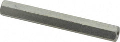 Electro Hardware - #6-32, 2" OAL, 1/4" Across Flats, Steel Hex Female Circuit Board Standoffs - 2" Body Length, Zinc-Plated Clear Chromate Finish - Eagle Tool & Supply