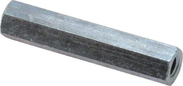 Electro Hardware - #8-32, 1-1/4" OAL, 1/4" Across Flats, Steel Hex Female Circuit Board Standoffs - 1-1/4" Body Length, Zinc-Plated Finish - Eagle Tool & Supply