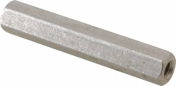 Electro Hardware - #6-32, 1-1/2" OAL, 1/4" Across Flats, Stainless Steel Hex Female Circuit Board Standoffs - 1-1/2" Body Length, Bright Finish - Eagle Tool & Supply