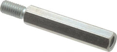 Electro Hardware - 1/4-20, 1-1/4" OAL, 1/2" Across Flats, Steel Male/Female Hex Circuit Board Standoff - Eagle Tool & Supply
