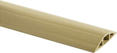 Hubbell Wiring Device-Kellems - 1 Channel, 10 Ft Long, 7.9mm Max Compatible Cable Diam, Beige PVC On Floor Cable Cover - 2-3/4" Overall Width x 13.5mm Overall Height, 15.2mm Channel Width x 7.9mm Channel Height - Eagle Tool & Supply