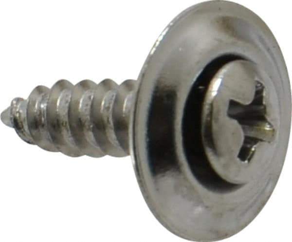 Value Collection - #8 Sems Oval Head Phillips Sheet Metal Screw - Steel, 5/8" OAL, Grade 2 - Eagle Tool & Supply