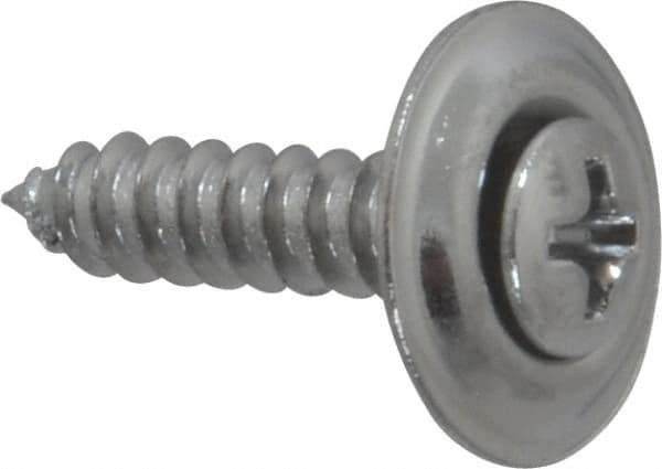 Value Collection - #8 Sems Oval Head Phillips Sheet Metal Screw - Steel, 3/4" OAL, Grade 2 - Eagle Tool & Supply