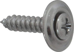 Value Collection - #8 Sems Oval Head Phillips Sheet Metal Screw - Steel, 3/4" OAL, Grade 2 - Eagle Tool & Supply