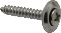 Value Collection - #8 Sems Oval Head Phillips Sheet Metal Screw - Steel, 1" OAL, Grade 2 - Eagle Tool & Supply