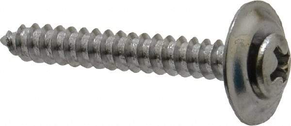 Value Collection - #8 Sems Oval Head Phillips Sheet Metal Screw - Steel, 1-1/4" OAL, Grade 2 - Eagle Tool & Supply