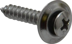 Value Collection - #10 Sems Oval Head Phillips Sheet Metal Screw - Steel, 1" OAL, Grade 2 - Eagle Tool & Supply