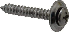 Value Collection - #10 Sems Oval Head Phillips Sheet Metal Screw - Steel, 1-1/4" OAL, Grade 2 - Eagle Tool & Supply