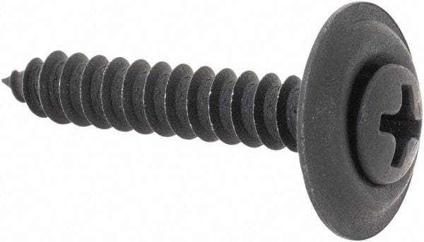 Value Collection - #8 Oval Head Phillips Sheet Metal Screw - Steel, 1" OAL, Grade 2 - Eagle Tool & Supply