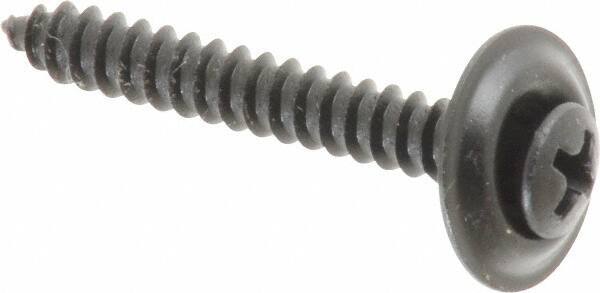 Value Collection - #8 Sems Oval Head Phillips Sheet Metal Screw - Steel, 1-1/4" OAL, Grade 2 - Eagle Tool & Supply