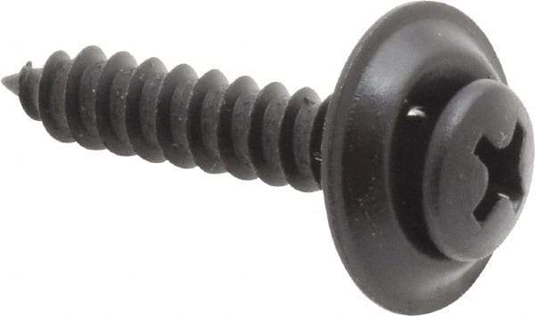 Value Collection - #10 Sems Oval Head Phillips Sheet Metal Screw - Steel, 1" OAL, Grade 2 - Eagle Tool & Supply
