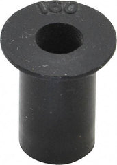 Au-Ve-Co Products - #10-32, 0.562" Diam x 0.04" Thick Flange, Rubber Insulated Rivet Nut - UNF Thread, Neoprene, 5/8" Long x 0.377" Body Diam, 0.665" OAL - Eagle Tool & Supply