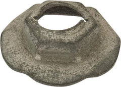 Value Collection - 5/16" Hole Diam, 7/8" OD, 1/2" Width Across Flats Washer Lock Nut - Zinc-Plated Spring Steel, For Use with Non Threaded Fasteners - Eagle Tool & Supply