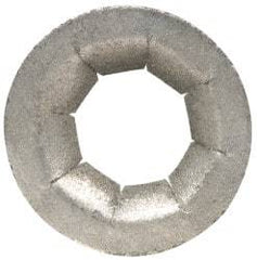 Au-Ve-Co Products - 17/32" OD, Spring Steel Push Nut - Zinc-Plated, 1/4" Shaft Diam - Eagle Tool & Supply