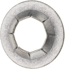 Value Collection - 3/4" OD, Spring Steel Push Nut - Zinc-Plated, 3/8" Shaft Diam - Eagle Tool & Supply