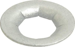 Au-Ve-Co Products - 1" OD, Spring Steel Push Nut - Zinc-Plated, 1/2" Shaft Diam - Eagle Tool & Supply