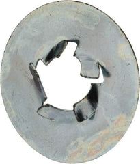 Au-Ve-Co Products - M6x1.00 Screw, 17mm OD, Spring Steel Push Nut - Zinc-Plated - Eagle Tool & Supply