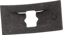 Au-Ve-Co Products - 1/4" Long x 7/16" Wide, Rectangular Speed Nut - 3/32" Hole Diam, Spring Steel, Black Phosphate Finish, For Nonthreaded Fasteners - Eagle Tool & Supply