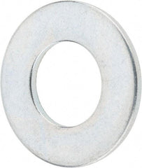 Value Collection - 3/8" Screw, Steel SAE Flat Washer - 13/32" ID x 13/16" OD, 1/16" Thick, Zinc-Plated Finish - Eagle Tool & Supply