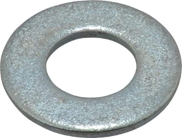 Value Collection - 1/2" Screw, Steel SAE Flat Washer - 17/32" ID x 1-1/16" OD, 3/32" Thick, Zinc-Plated Finish - Eagle Tool & Supply
