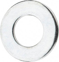 Value Collection - 9/16" Screw, Steel SAE Flat Washer - 19/32" ID x 1-3/16" OD, 3/32" Thick, Zinc-Plated Finish - Eagle Tool & Supply