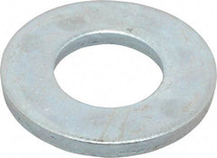 Value Collection - 5/8" Screw, Steel SAE Flat Washer - 21/32" ID x 1-5/16" OD, 3/32" Thick, Zinc-Plated Finish - Eagle Tool & Supply