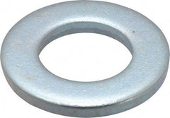 Value Collection - 3/4" Screw, Steel SAE Flat Washer - 13/16" ID x 1-1/2" OD, 9/64" Thick, Zinc-Plated Finish - Eagle Tool & Supply