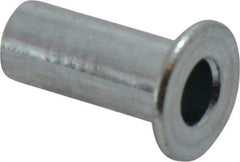 Value Collection - #6-32, 0.01 to 0.08" Grip, #12, Steel Standard Rivet Nut - Flat Head - Eagle Tool & Supply