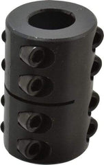 Climax Metal Products - 3/4" Inside x 1-1/2" Outside Diam, Two Piece Rigid Coupling without Keyway - 2-1/4" Long - Eagle Tool & Supply