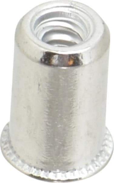 Value Collection - #6-32, 0.01 to 0.08" Grip, #12, Aluminum Standard Rivet Nut - Expander Head - Eagle Tool & Supply