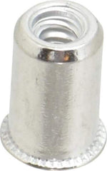 Value Collection - #6-32, 0.01 to 0.08" Grip, #12, Aluminum Standard Rivet Nut - Expander Head - Eagle Tool & Supply