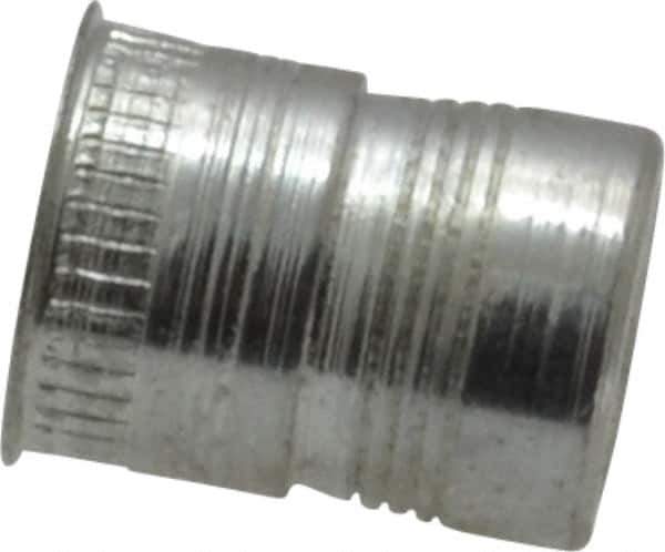 Marson - 1/4-20, 0.51" OAL, Thread-Sert Threaded Insert - 0.391" Hole Diam, 0.408" Head Diam, Steel - Eagle Tool & Supply