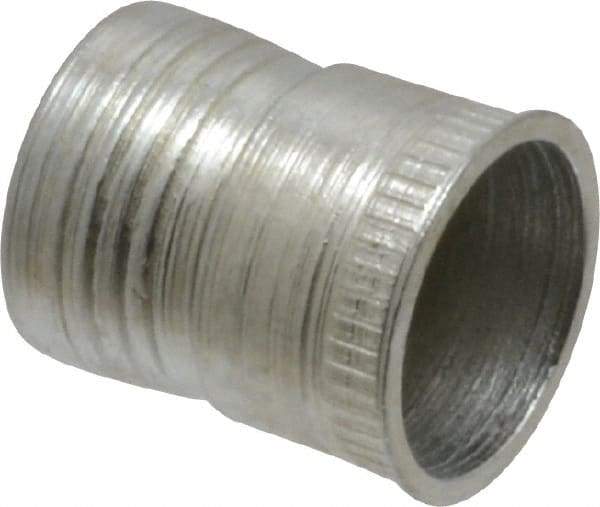 Marson - 5/16-18, 0.615" OAL, Thread-Sert Threaded Insert - 1/2" Hole Diam, 0.537" Head Diam, Steel - Eagle Tool & Supply