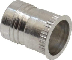 Marson - #10-24, 3/8" OAL, Thread-Sert Threaded Insert - 0.281" Hole Diam, 0.314" Head Diam, Aluminum - Eagle Tool & Supply